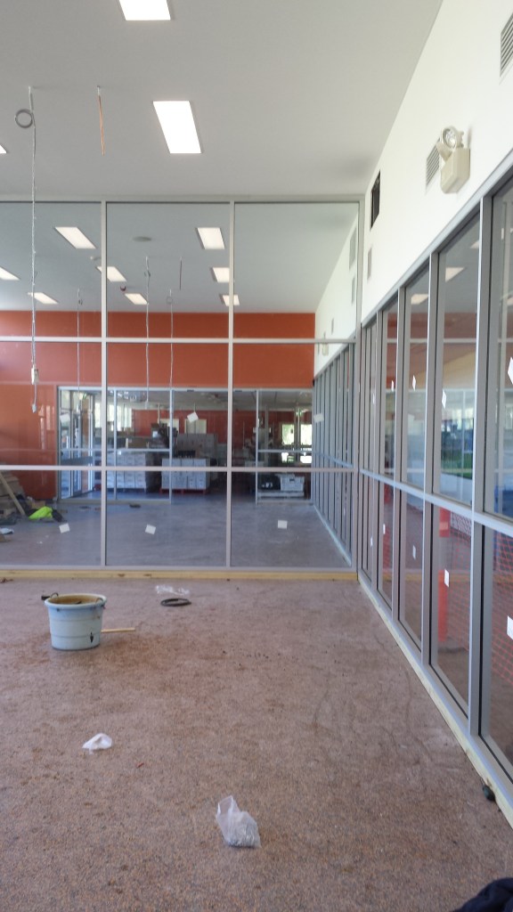 Some 6.38 clear laminate glass has been glazed