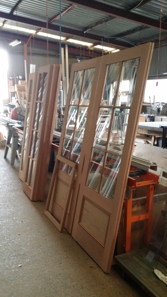doors being glazed