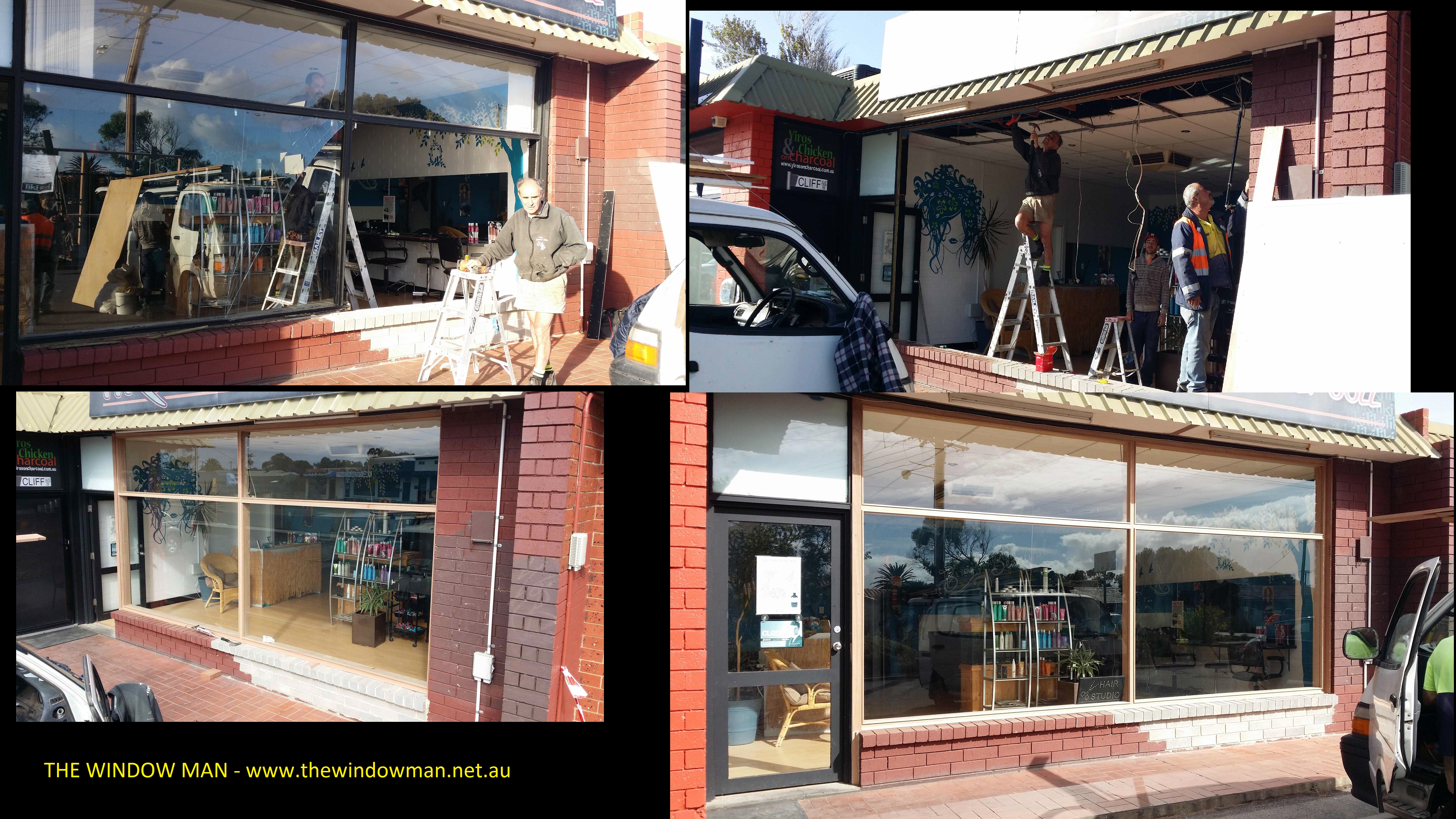 Meranti shopfront window – THE WINDOW MAN